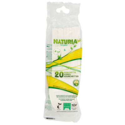 Aristea Naturia Bio Forchette Polimero 20 Pezzi