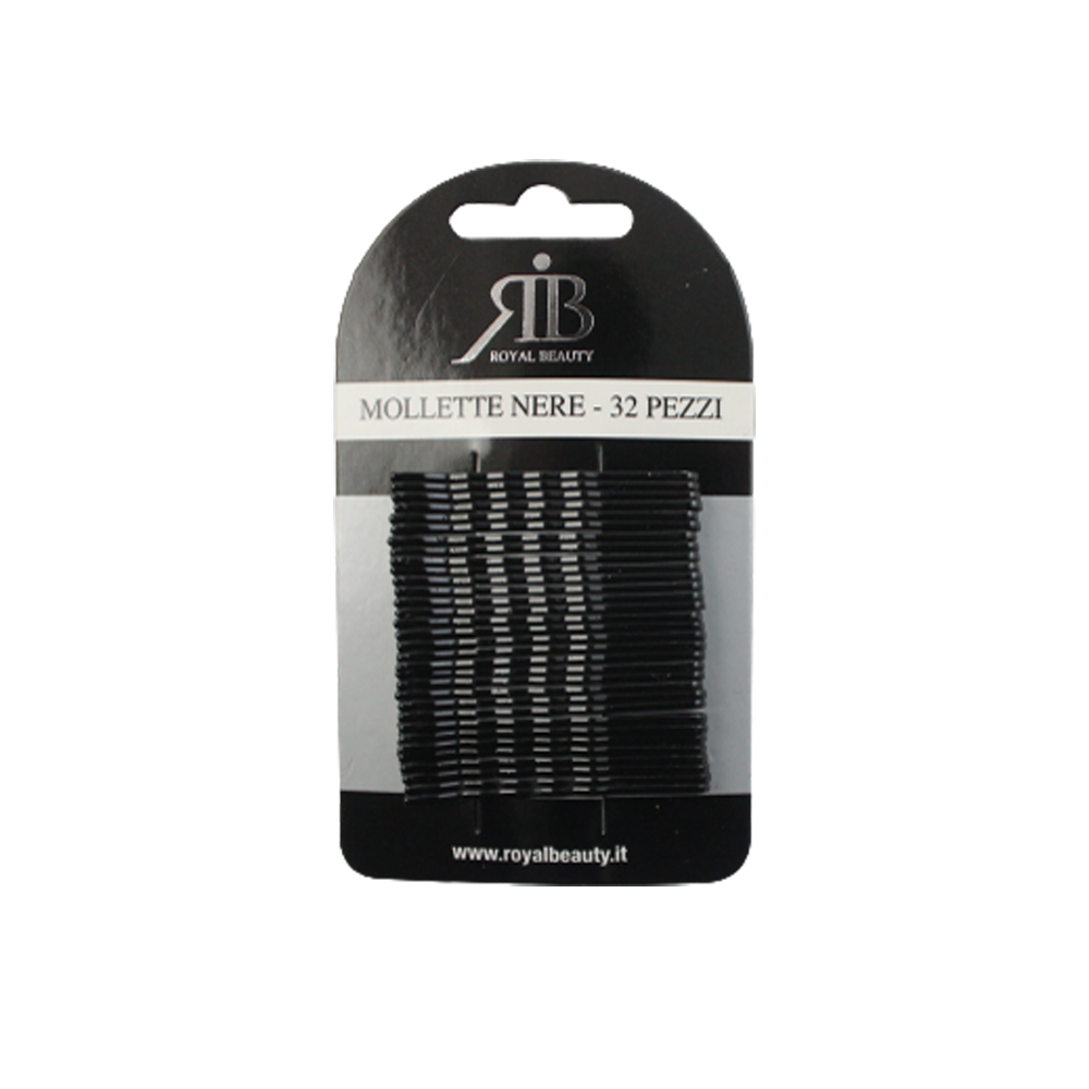 Royal Beauty Mollette Nere 32 Pz, , large