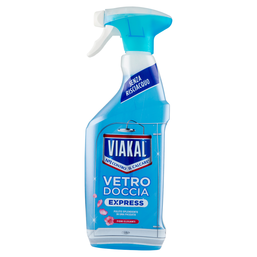 Viakal Vetro Doccia Express Fiori Eleganti 470ml, , large