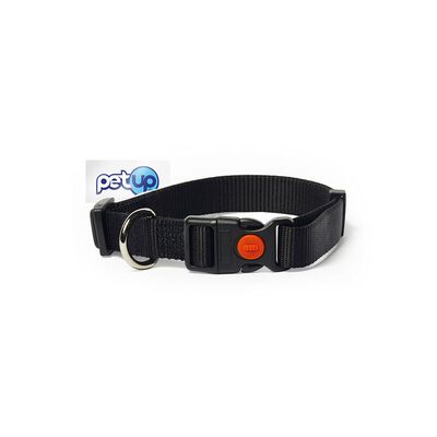 Petup Collare Nylon a Sgancio Nero 15 mm