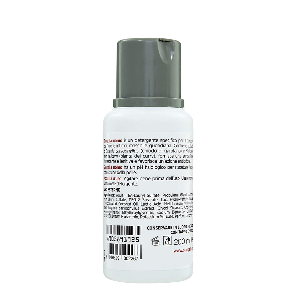 Saugella Uomo Detergente Intimo 200 ml, , large