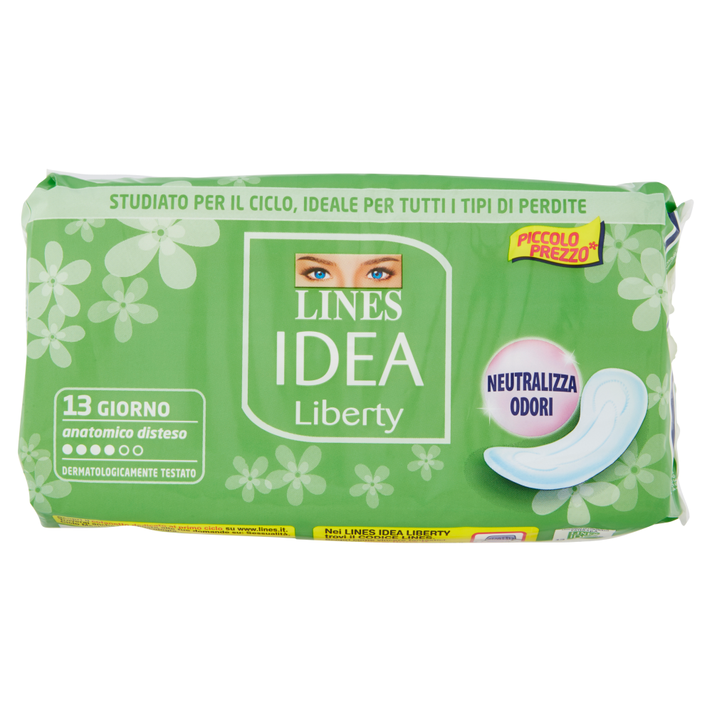 Lines Idea Liberty Giorno Disteso 13 Assorbenti, , large