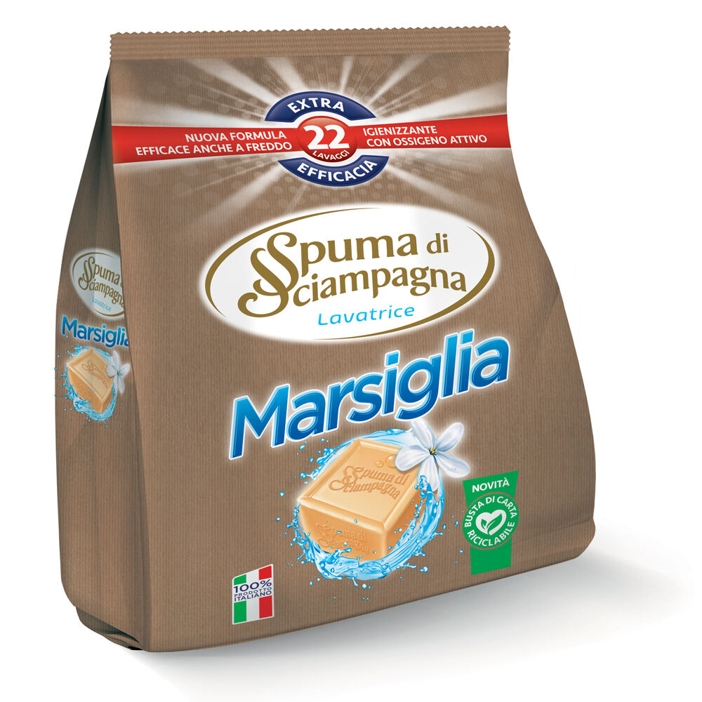 Spuma di Sciampagna Marsiglia Detersivo in Polvere 22 Misurini, , large