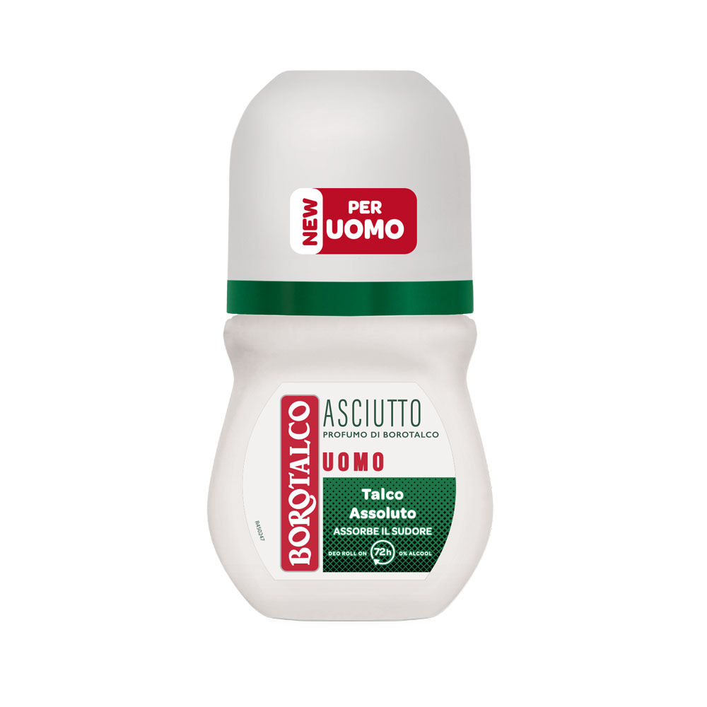 Borotalco Uomo Deodorante Roll-On Talco 50ml, , large