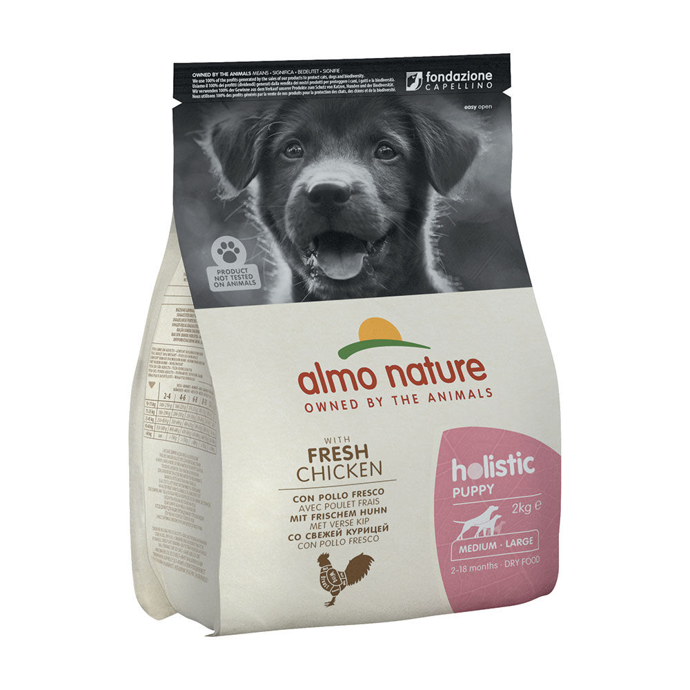 Almo Nature Holistic Puppy Medium - Large (2-18 Months) con Pollo Fresco 2 kg - -