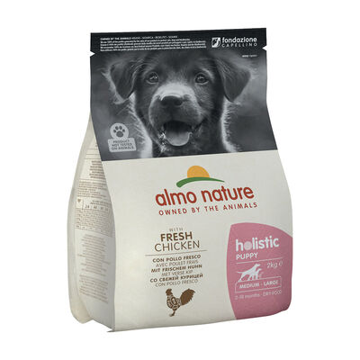 Almo Nature Holistic Puppy Medium - Large (2-18 Months) con Pollo Fresco 2 kg