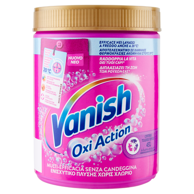 Vanish Oxi Action Polvere Rosa Smacchiatore 1 Kg
