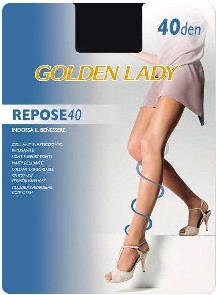 Golden Lady Repose 40 Denari Nero Taglia 4 - -