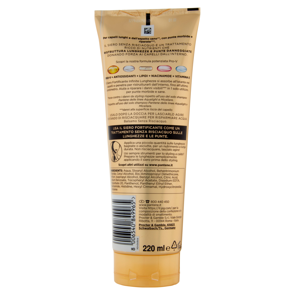 Pantene Pro-V Infinite Lunghezze Siero Fortificante 220 ml, , large