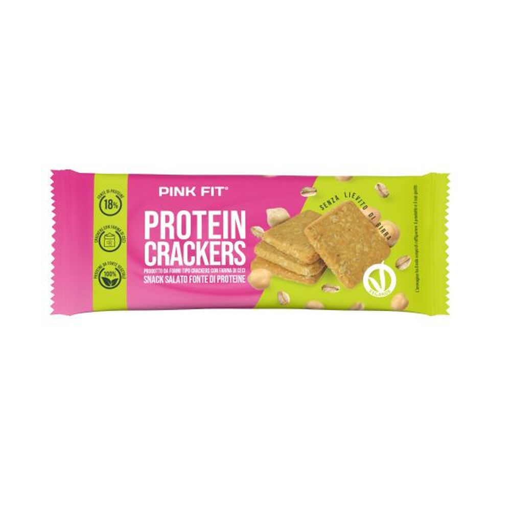 Pink Fit Crackers Proteici Vegani 40g, , large