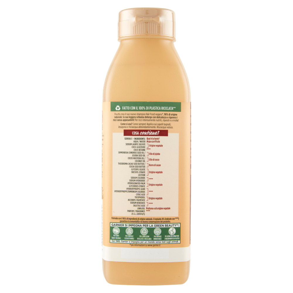 Fructis Shampoo Hairfood Burro di Cacao 350 ml, , large