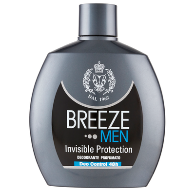 Breeze Invisible Men Protection Deodorante Squeeze 100 ml