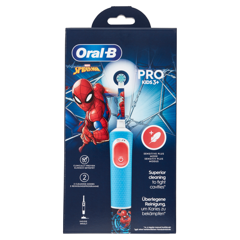 Oral-B Spazzolino Elettrico Ricaricabile Marvel Spider-Man Pro Kids 3+, , large
