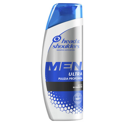 Head & Shoulders Men Ultra Pulizia Profonda Antiforfora con Carbone Shampoo 225 ml
