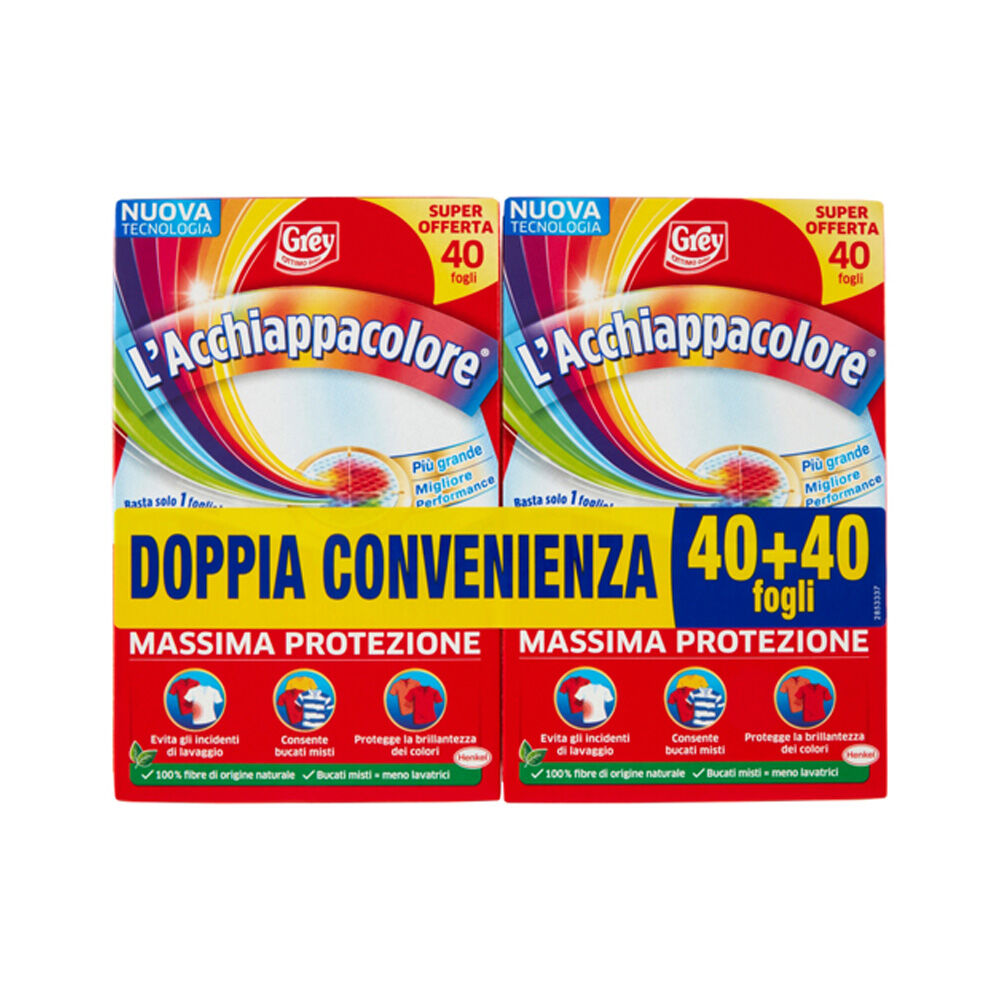 Grey L'Acchiappacolore 2 x 40 Fogli - -