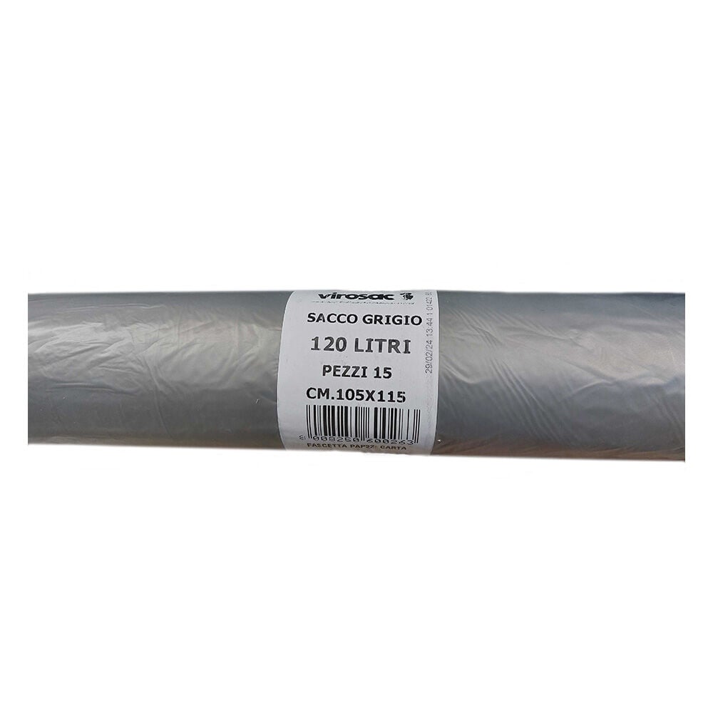 Virosac Sacchi 105x115 cm Pz15 Grigio HDPE	, , large