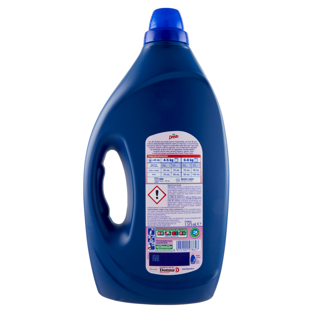 Bio Presto Liquido Freschezza Floreale 35 Lavaggi 1.575 ml, , large