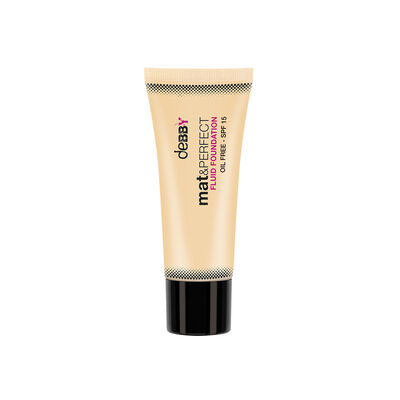 Debby mat&PERFECT Fluid Foundation N.01 Ivory	