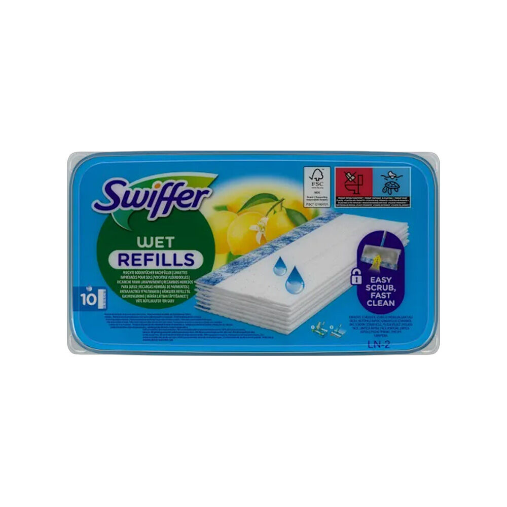 Swiffer Wet Ricambi 10 Panni Umidi	, , large
