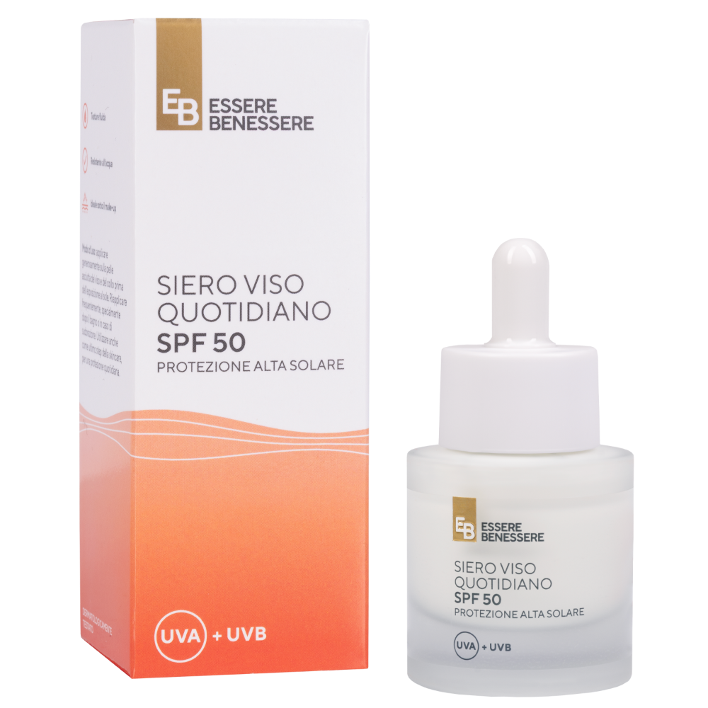 Essere Benessere Siero Viso Quotidiano SPF 50, , large