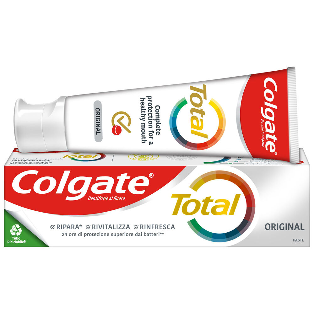 Colgate Dentifricio Total Original Protezione Completa 24h 75 ml, , large