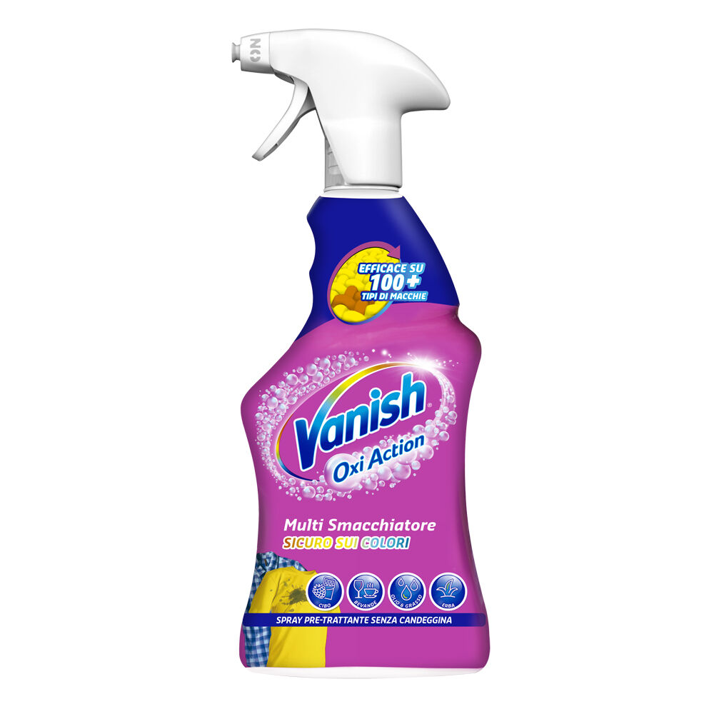 Vanish Oxi Action Multi Smacchiatore Spray Pre-Trattante Senza Candeggina 725 ml, , large