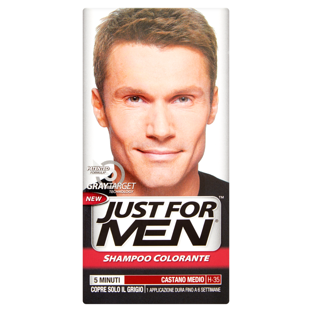 Just For Men Shampoo Colorante Castano Medio H-35 - -