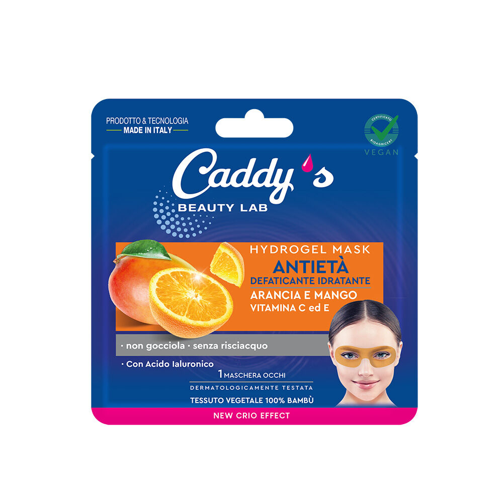 Caddy's Maschera Hydrogel Occhi Antiet&agrave; Arancia e Mango 1 Pezzo, , large