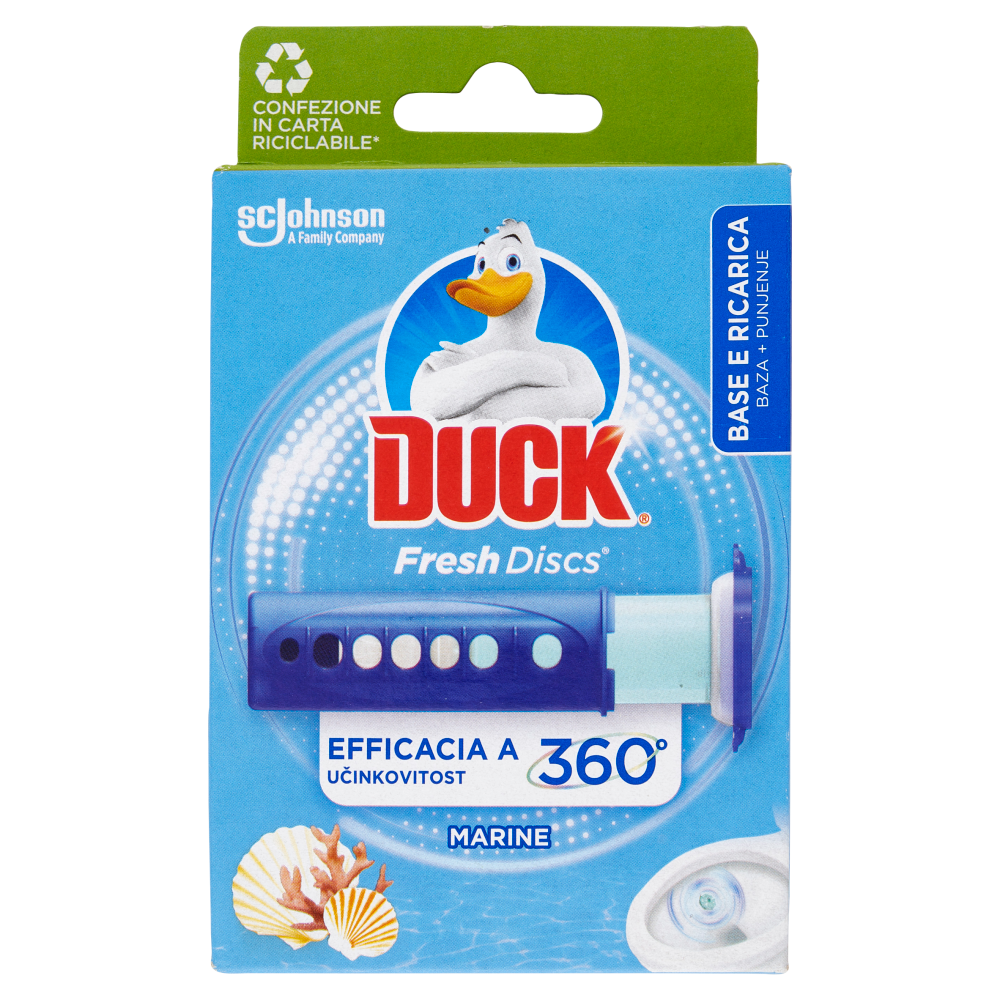 Duck Fresh Discs Gel Igienizzanti WC Fragranza Marine 36ml, , large