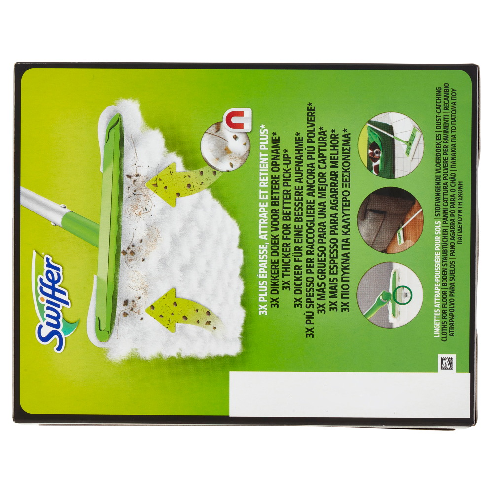 Swiffer Dry 3D Clean Panni Cattura Polvere per Scopa Swiffer Ricarica 7 Salviette, , large