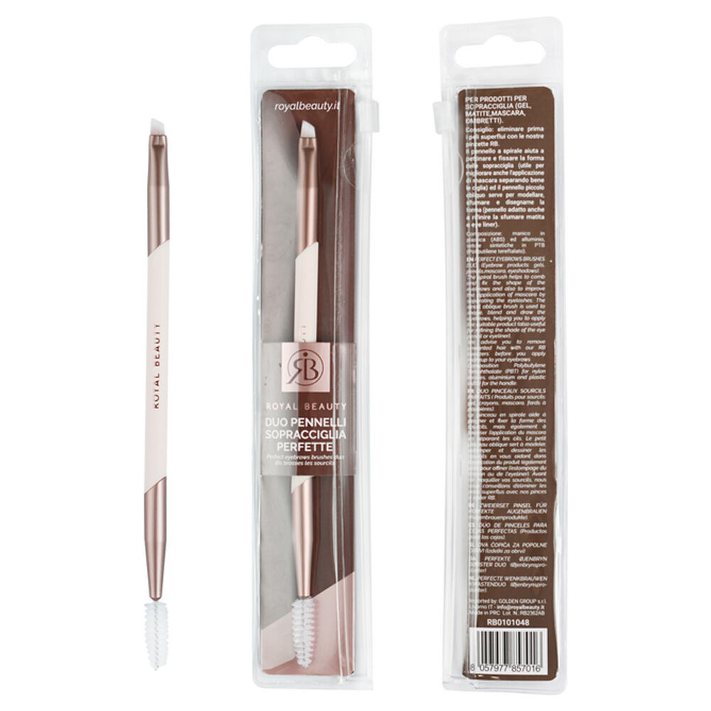 Royal Beauty Duo Pennelli Professionale Sopracciglia - -