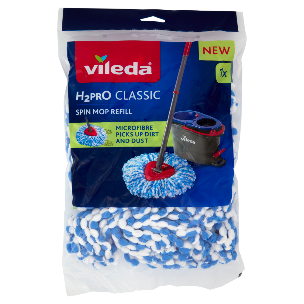 Vileda H2Pro Spin Mop Ricambio 1 Pezzo, , large