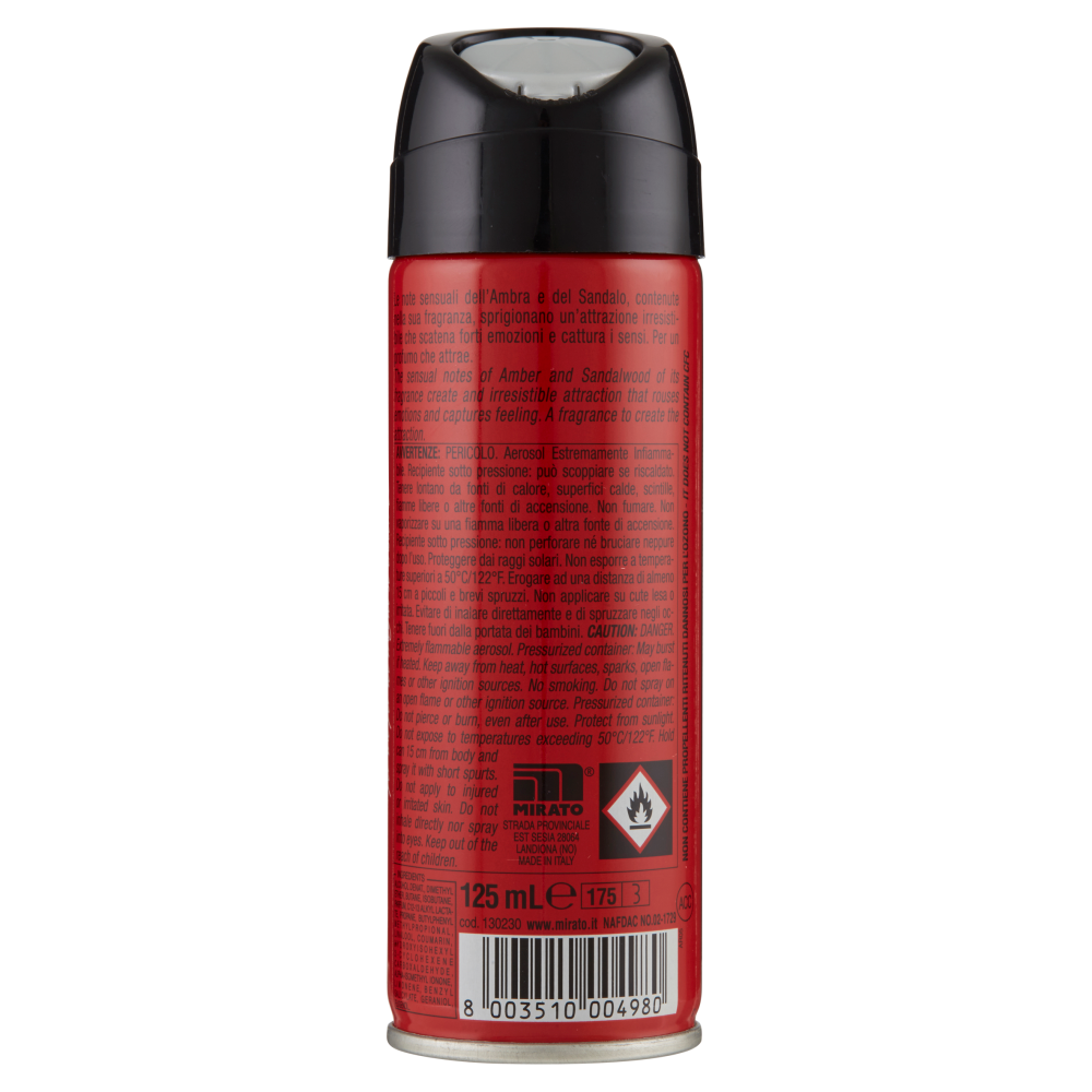 Intesa Sex Unisex Parfum Deodorant Ambra d'Arabia 125 ml, , large