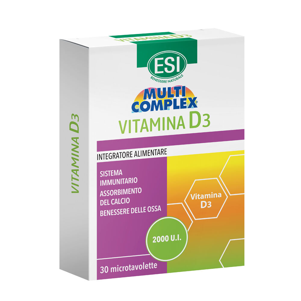 Multicomplex Vitamina D3 Integratore 30 Tavolette, , large