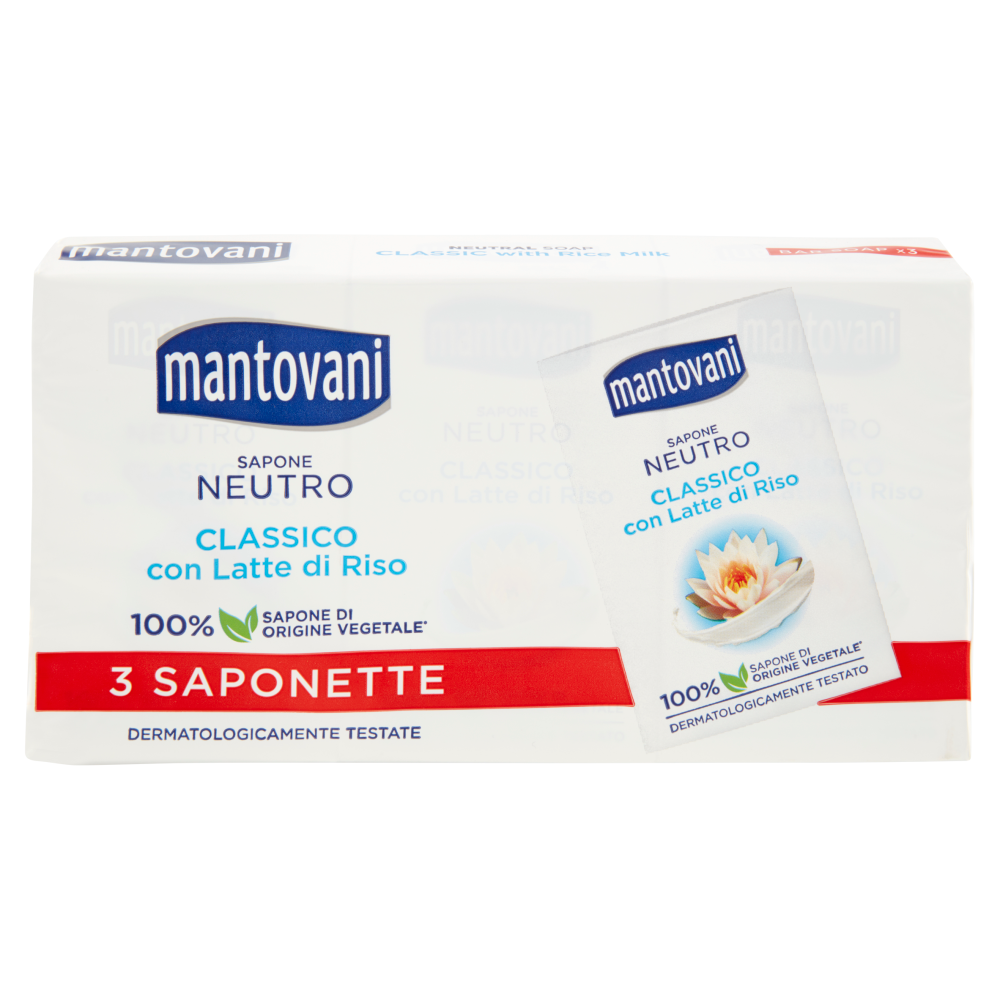 Mantovani Sapone Liquido Neutro 3x90g, , large