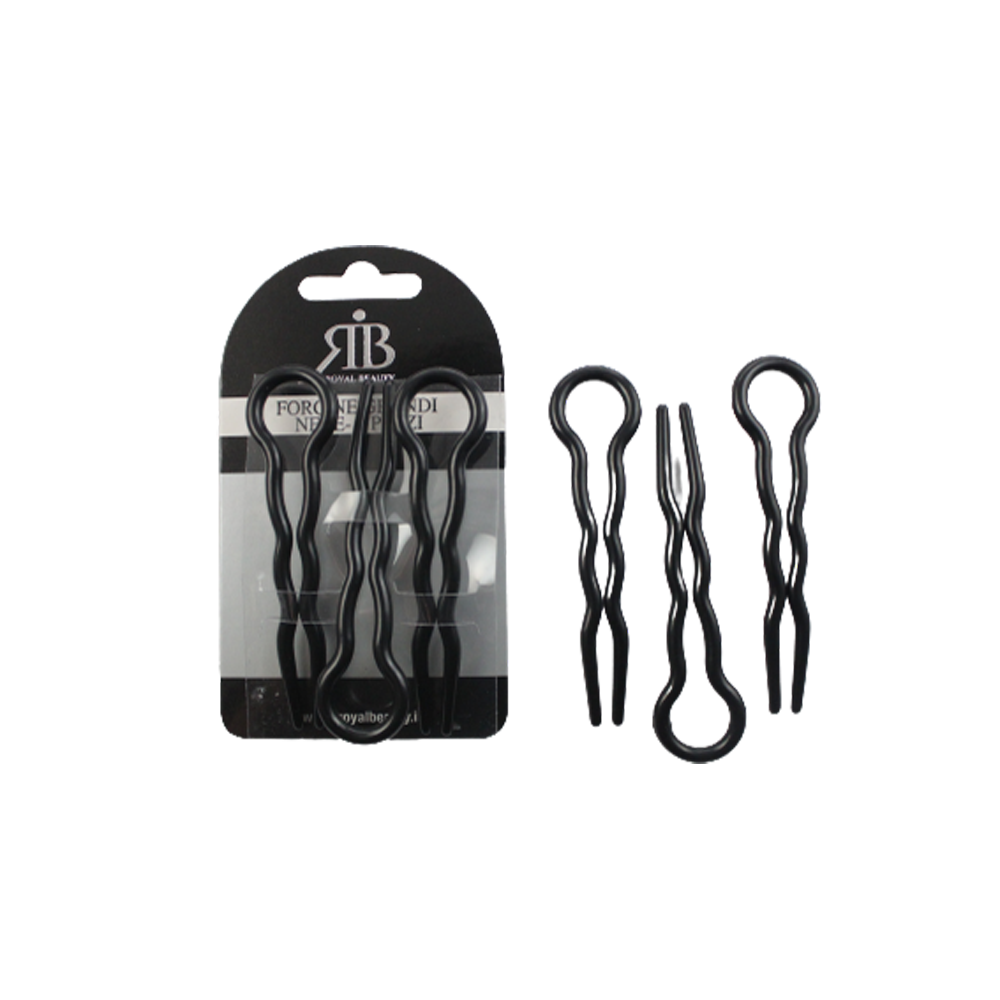 Royal Beauty Forcine Grandi Nere 3 Pz, , large