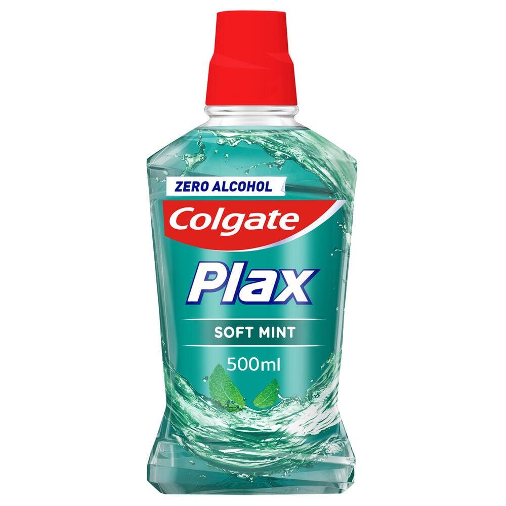 Colgate Collutorio Plax Soft Mint con Antibatterico 500 ml, , large
