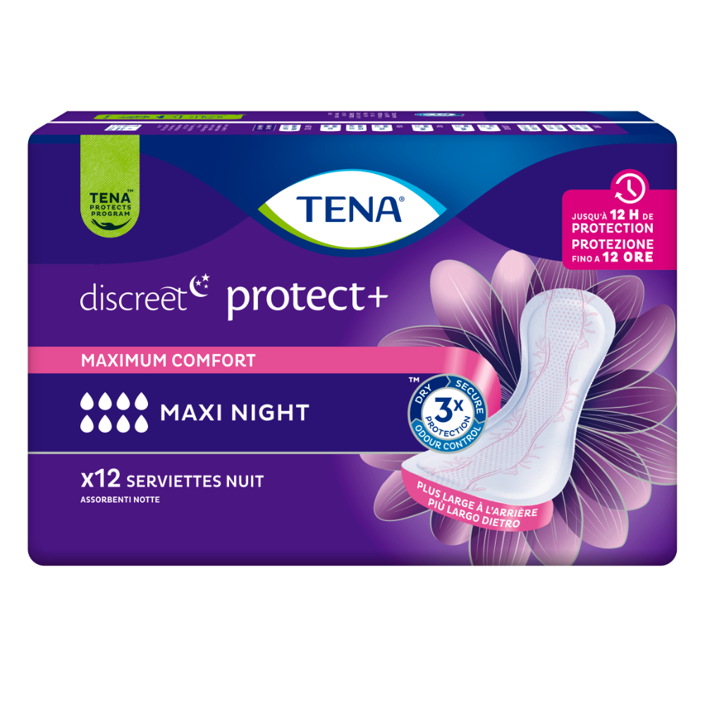 Tena Discreet Maxi Night 12 - assorbenti plus - -