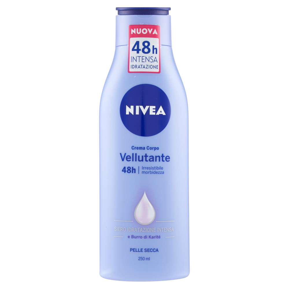 Nivea Crema Corpo Vellutante 48h 250 ml, , large