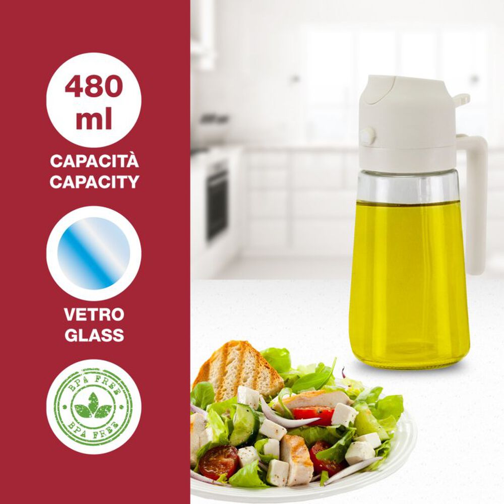 Beper Spruzzino e Dosatore 2in1 per Condimenti 480 ml, , large