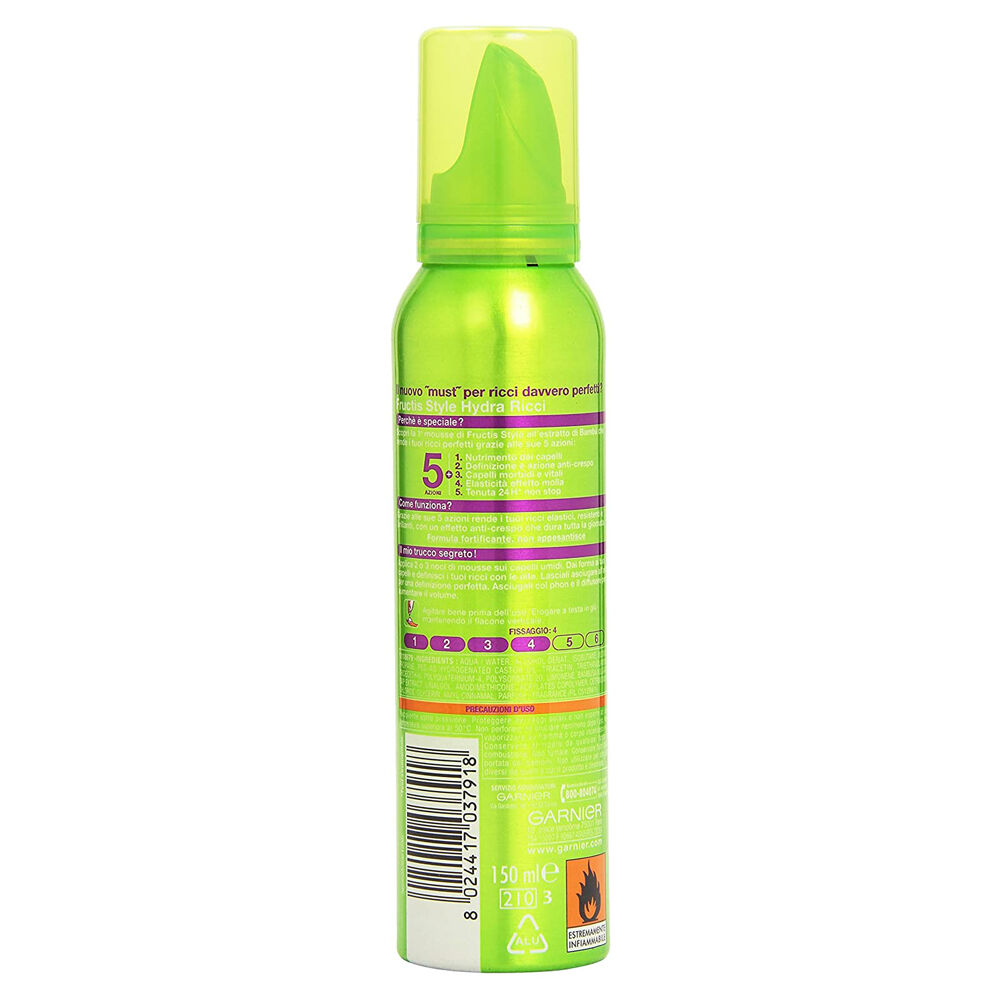 Fructis Style Hydra Ricci Mousse Extra Forte 150 ml, , large image number null