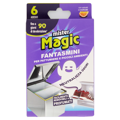 Miste Magic Zero Odori Pattumere e Piccoli Ambienti 6 Pezzi