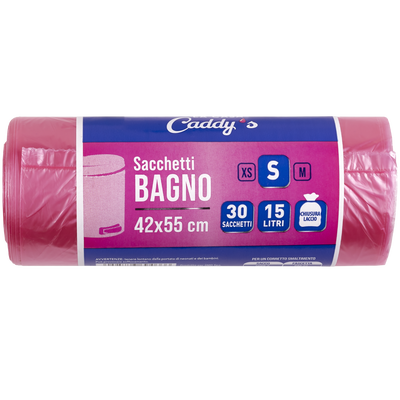 Caddy's Sacchetti Bagno S Rosa 42x55 30 Pezzi