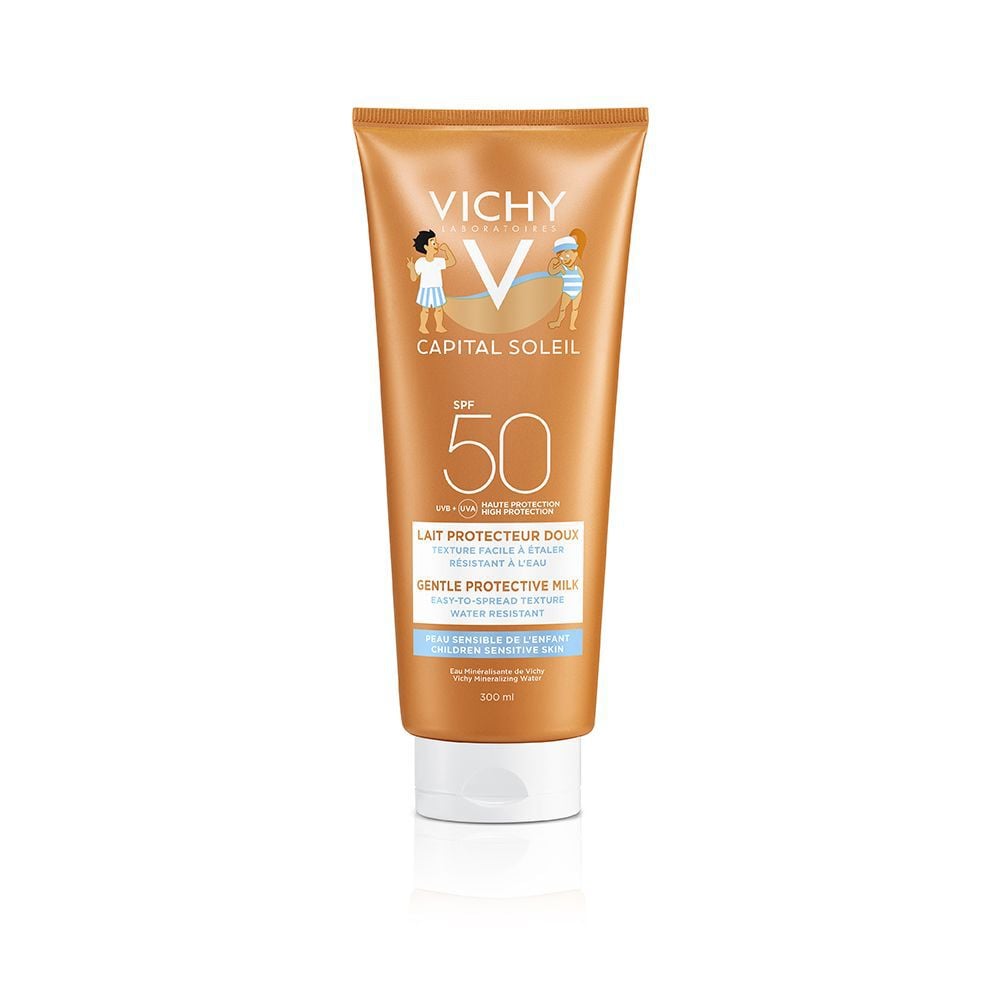 Vichy Ragazza Crema Solare, Latte Per Bambini Ideal Soleil Spf50 (Spf 50, 300 Ml) - Immagine 16