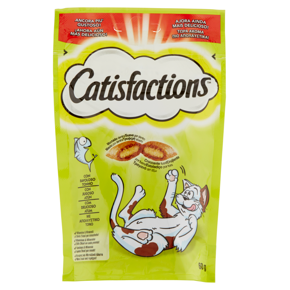 Catisfactions Snack Gatto con Favoloso Tonno 60 g - -