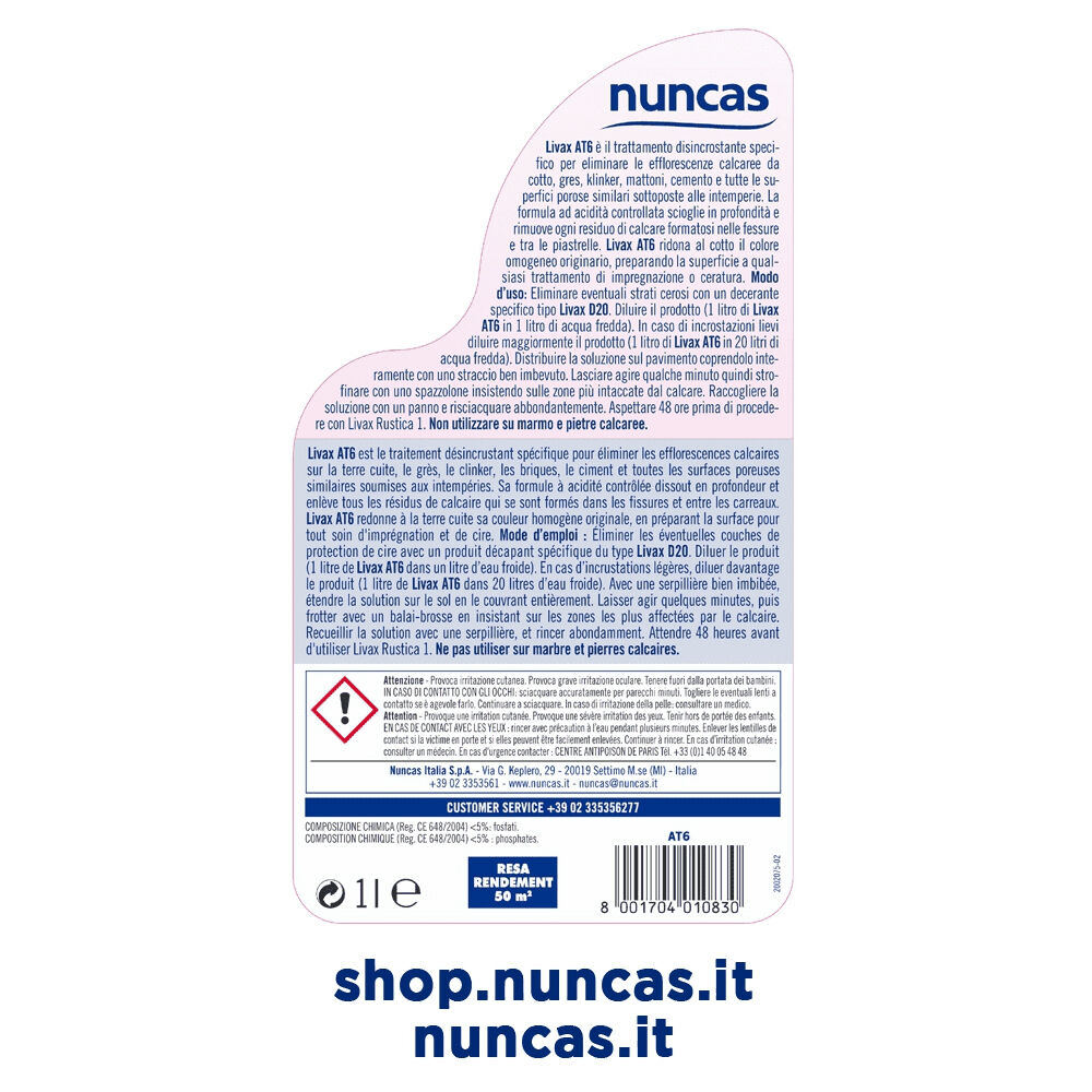 Livax AT6 Anticalcare 1000 ml, , large