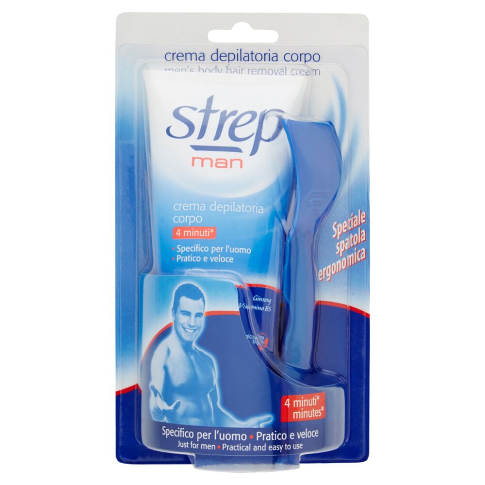 Strep Crema Depilatoria Uomo 200ml, , large