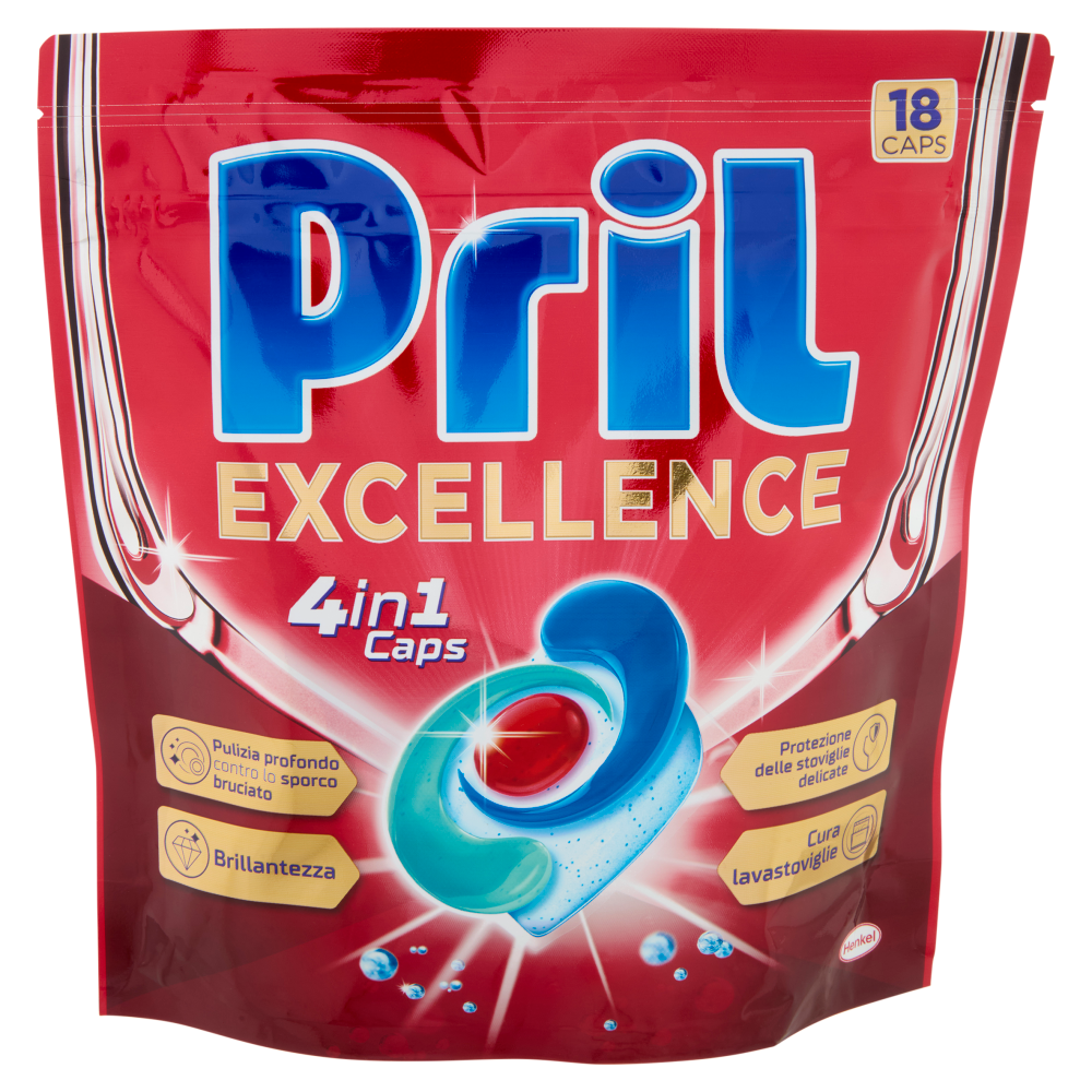 PRIL Excellence 4in1 Caps 18 Pezzi, , large