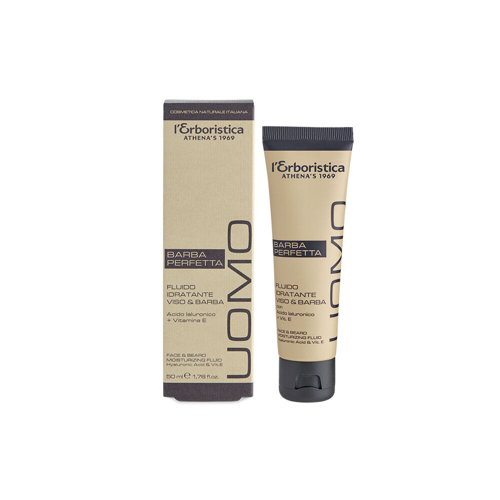 L'Erboristica Uomo Fluido Idratante Viso & Barba 50 ml, , large