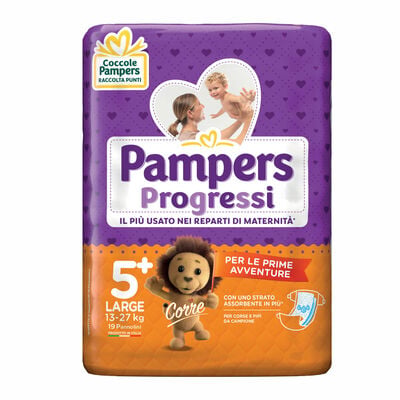 Pampers Progressi Large (13-27 Kg) 19 Pannolini